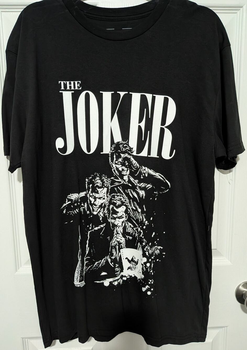 NWOT DC Comics Batman The Joker Sketch Graphic Tee Black Men's Size Large